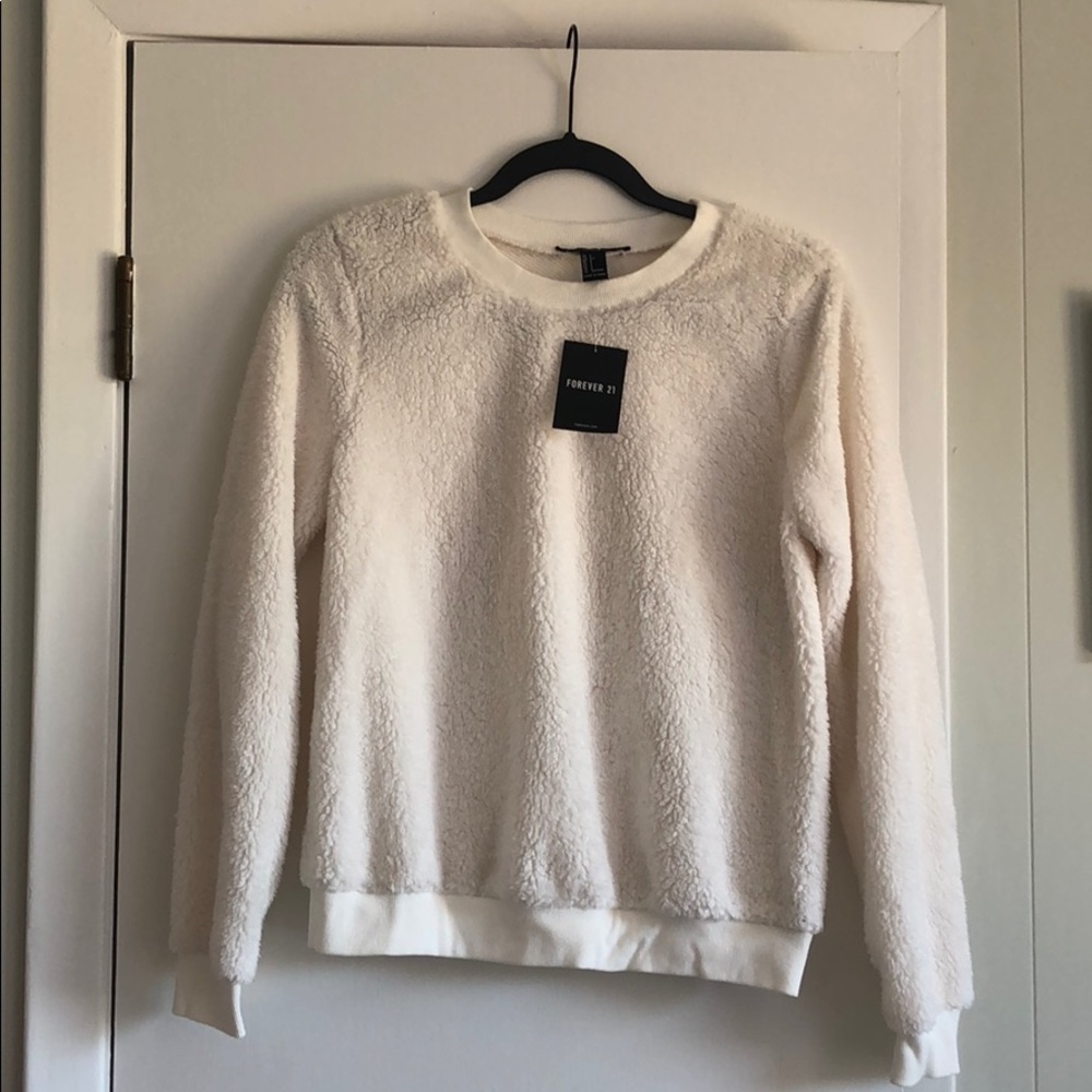Soft white sweater forever 21